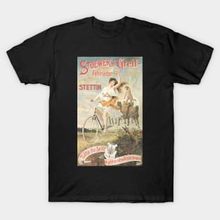 Stoewers's Greif Fahrräder - Bicycle Poster from 1900 T-Shirt